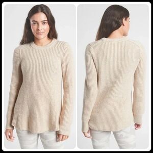 ✨ ATHLETA Sierra Wool Knit Crew Sweater in Coconut✨